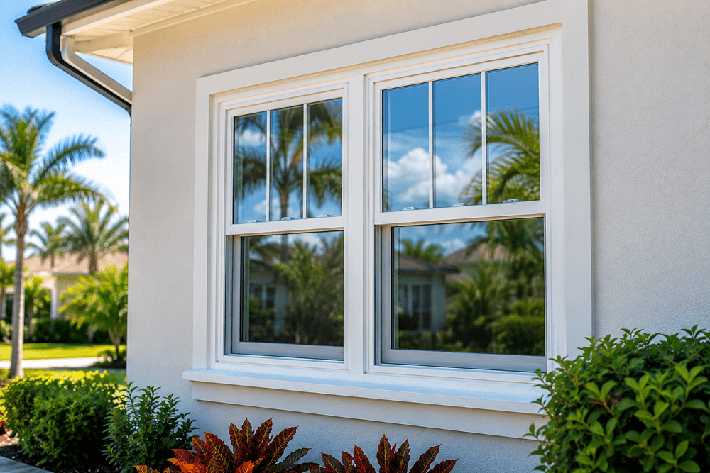Double-hung window replacement in Daytona Beach, FL.