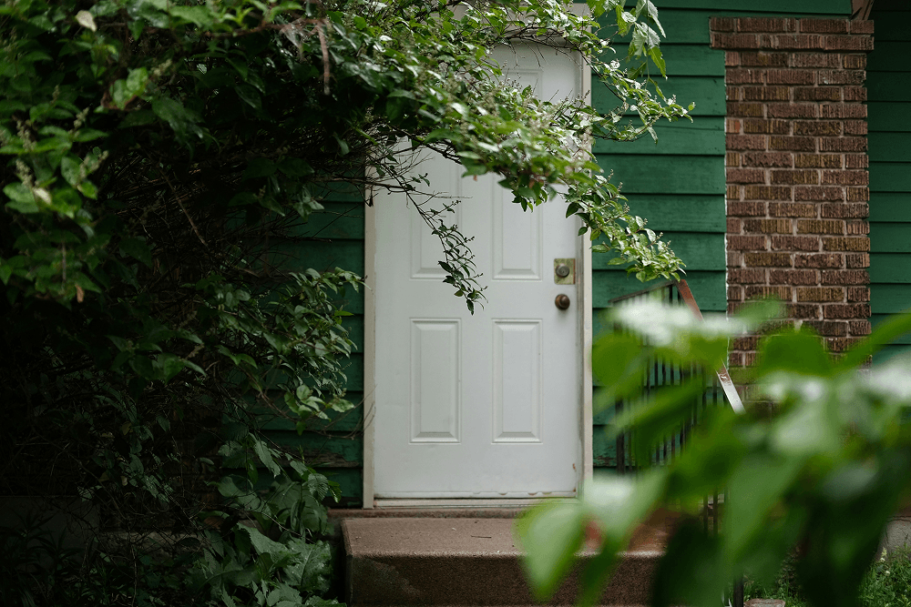 Front entry door replacement by EcoView Windows & Doors.