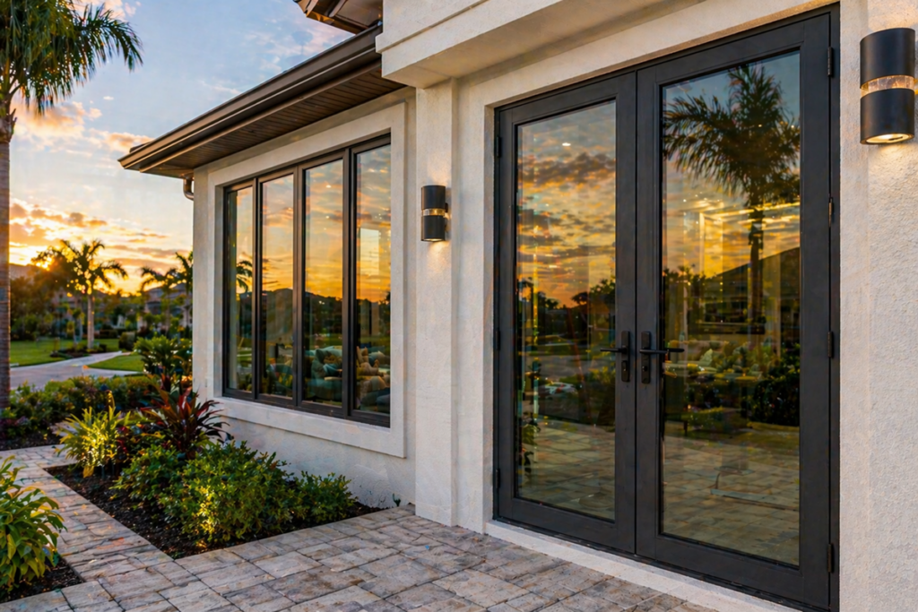 Impact-rated windows and doors designed for Florida storm protection