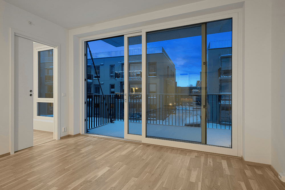 Sliding glass door replacement by EcoView Windows & Doors.